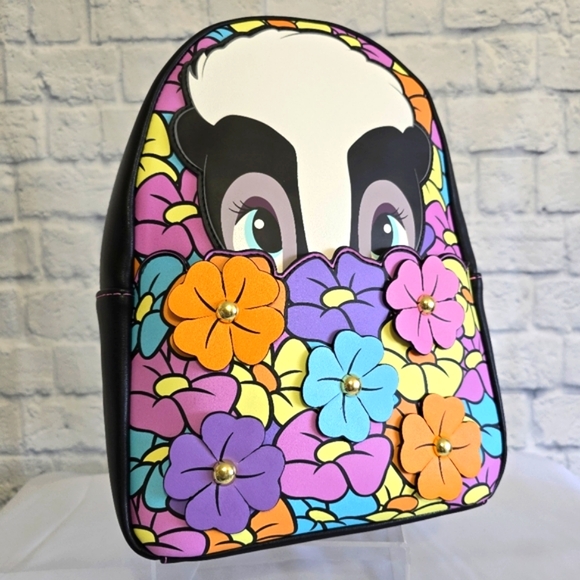 Loungefly Handbags - Loungefly Bambi Flower Mini Backpack Floral Blooms Colorful Disney Bag New